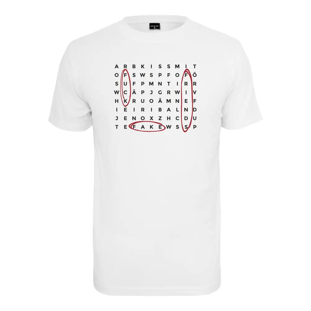 F*ck Fake Friends Crossword Tee T-shirt - Mister