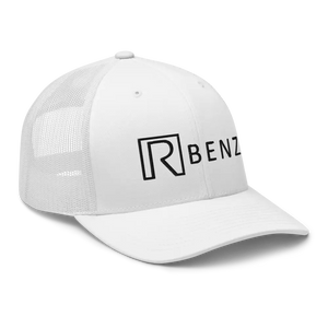 R-benz White Trucker Cap